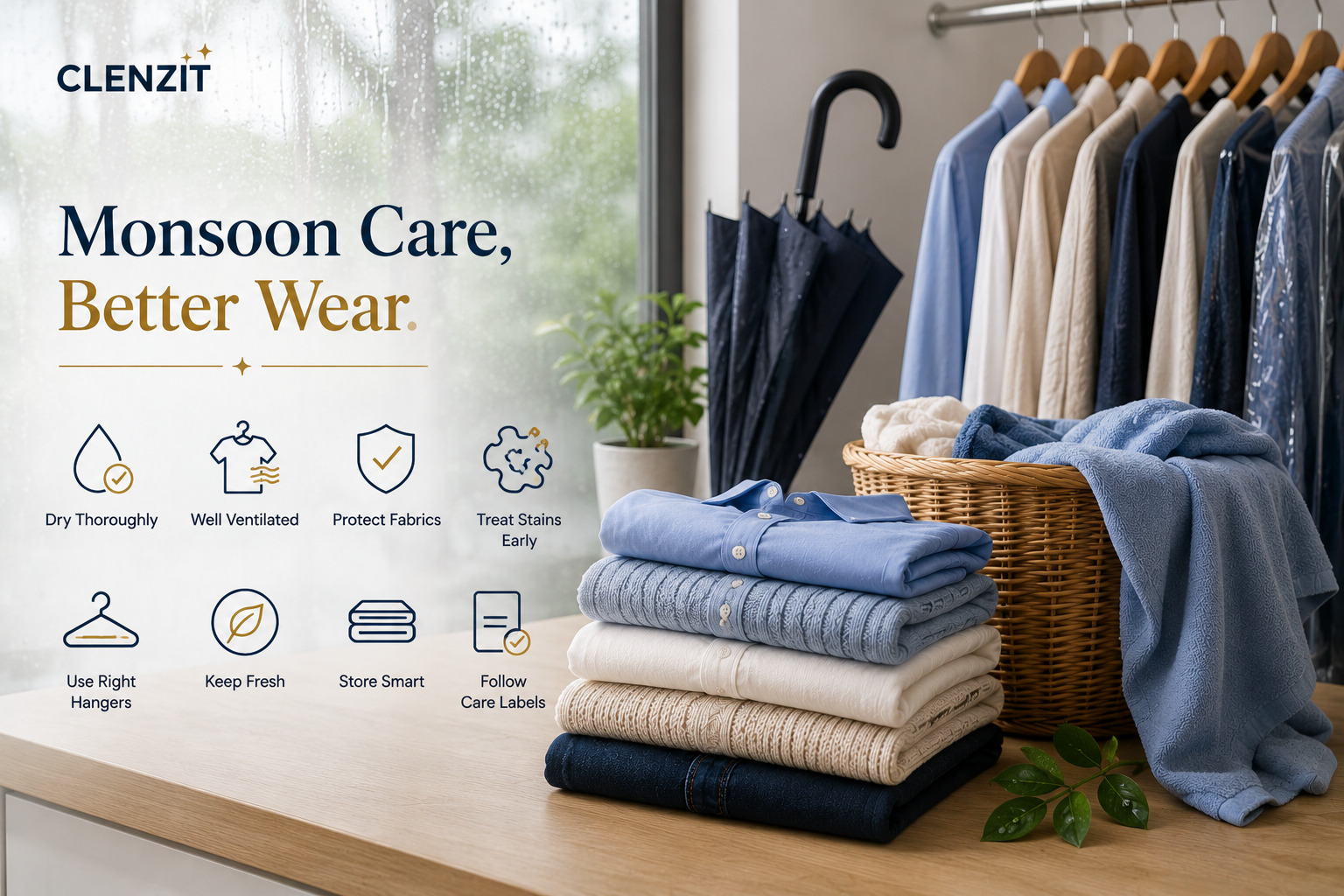Monsoon Clothing Care Checklist
