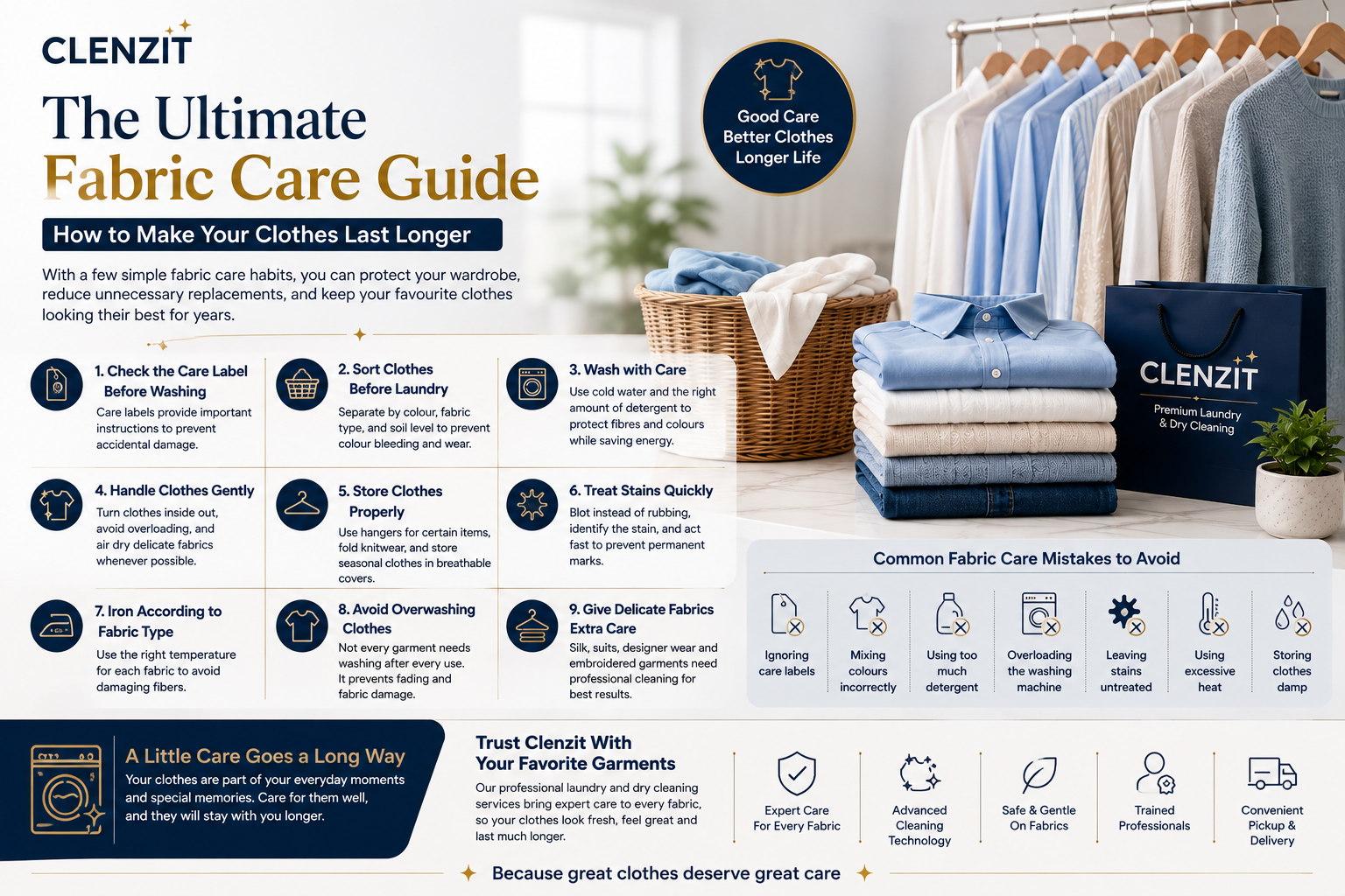 The Ultimate Fabric Care Guide: How to Make Your Clothes Last Longer