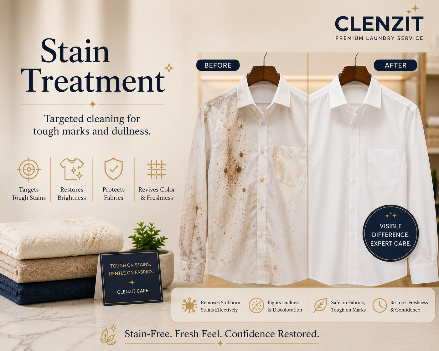 Clenzit stain treatment for tough marks and dullness