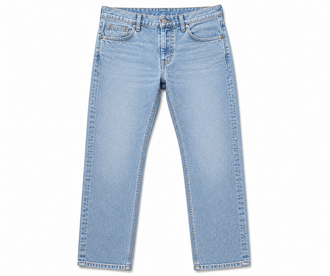 Fresh jeans after cleaning