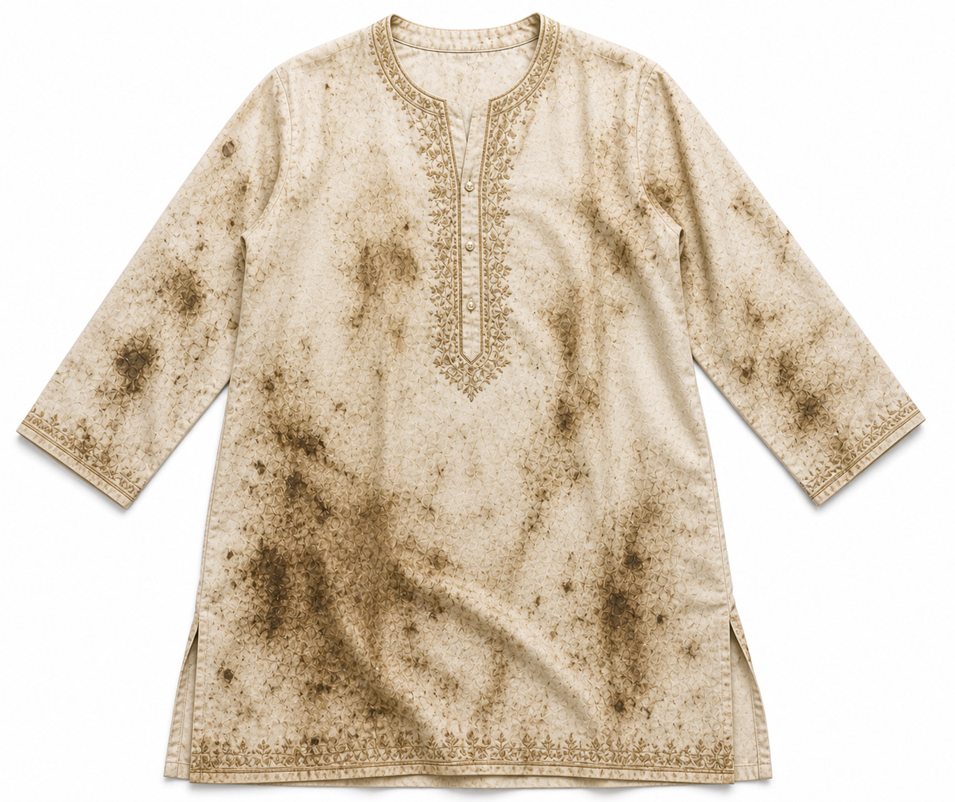Dirty kurti before cleaning